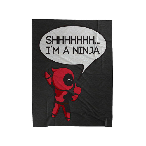 Awesome Deadpool Inspired Sneaky Ninja Velveteen Blanket