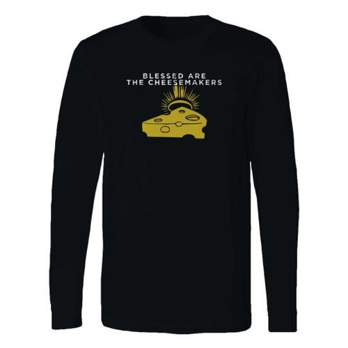 This classic fit blessed are the cheesemakers long sleeve shirt is casually elegant and very comfortable. With fine quality print to make one stand out, it's a perfect fit for every occasion.