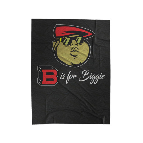 B Is For Biggie Small Velveteen Blanket