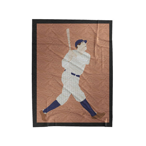 Babe Ruth Yankees Baseball Player Velveteen Blanket