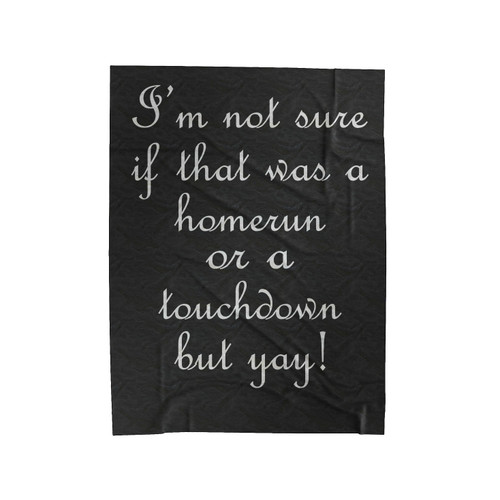 Baby Girl Football Velveteen Blanket