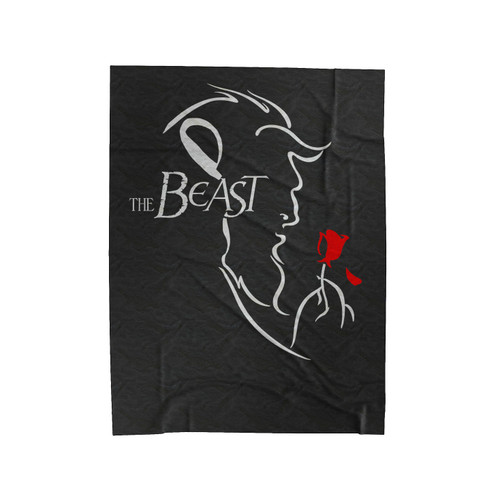 Beauty And The Beast Logo Velveteen Blanket