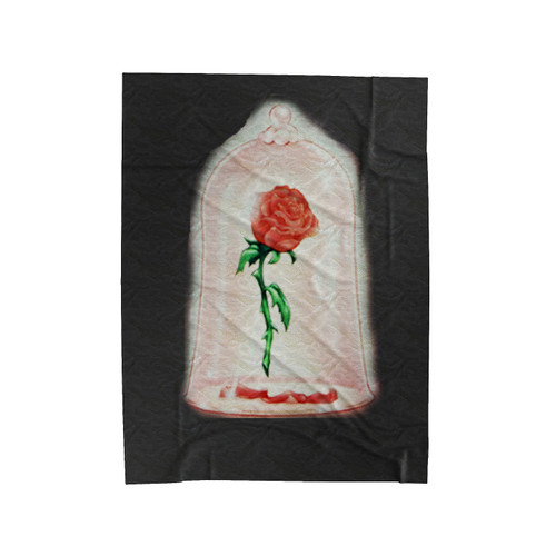 Beauty And The Beast Rose Disney Velveteen Blanket