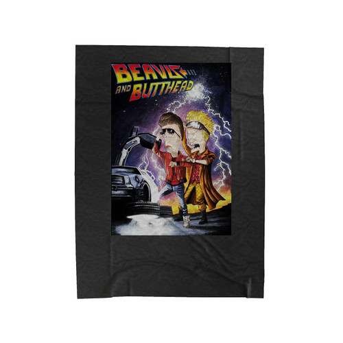 Beavis And Butt Head Back Velveteen Blanket