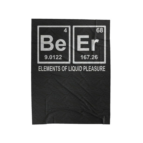 Beer Elements Of Liquid Pleasure Logo Velveteen Blanket