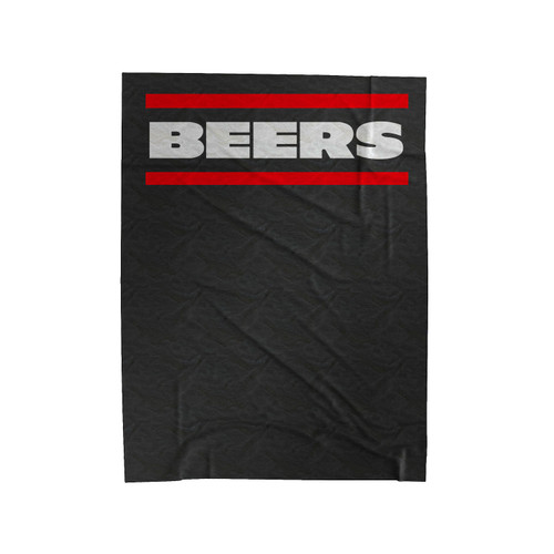 Beers Chicago Bears Velveteen Blanket
