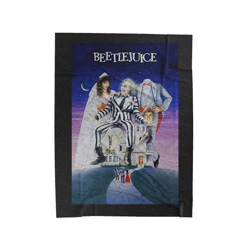Beetlejuice The Ghost With The Most Michael Keaton Velveteen Blanket