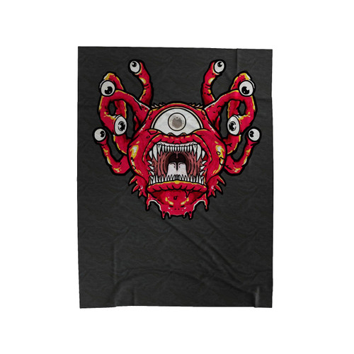 Beholder Dungeons And Dragons Monster Velveteen Blanket