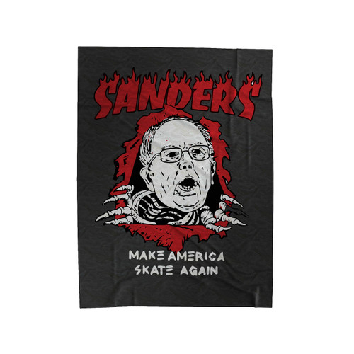 Bernie Sanders Make America Skate Again Velveteen Blanket