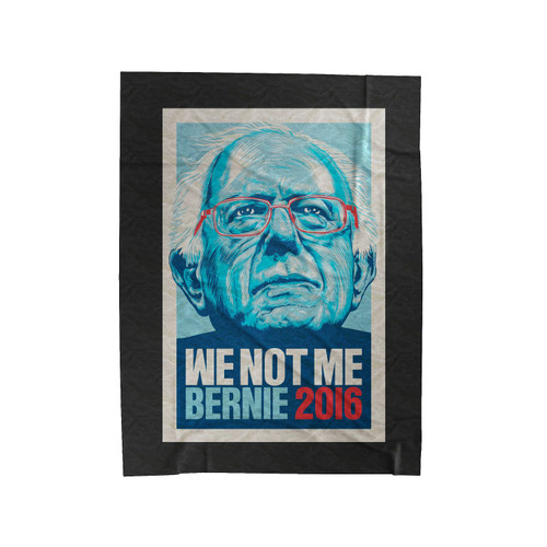 Bernie We Not Me Velveteen Blanket