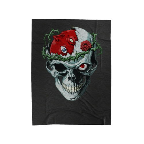 Berserk Knight Of Skeleton Velveteen Blanket