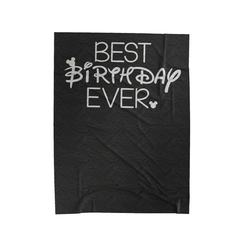 Best Birthday Ever Disney Mickey Mouse Velveteen Blanket