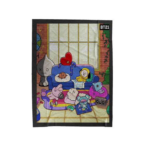 Best Bt21 Bts Friends Velveteen Blanket