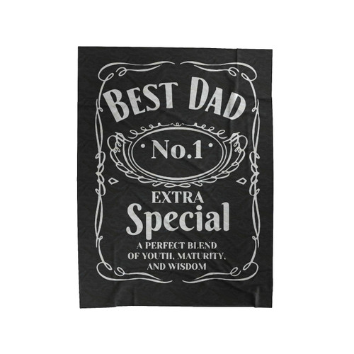 Best Dad Jack Daniels Velveteen Blanket