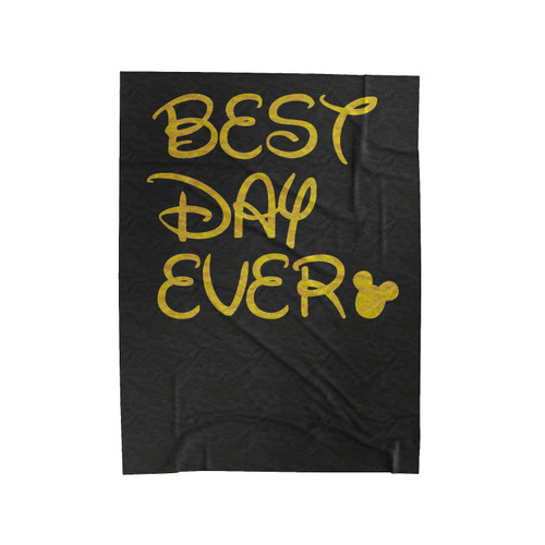 Best Day Ever Disney Mickey Ears Velveteen Blanket