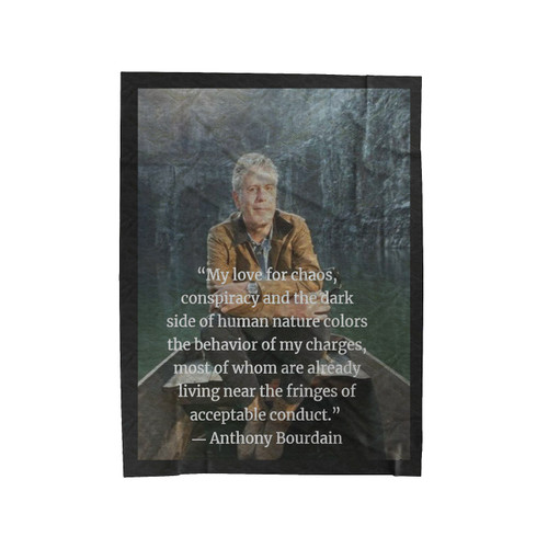 Best Inspiring Anthony Bourdain Velveteen Blanket