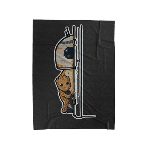 Best Pals In The Galaxy A Perfect For Star Wars Guardians Of The Galaxy Groot And Bb8 Fans Velveteen Blanket