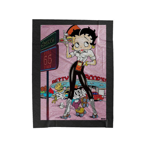 Betty Boop District Velveteen Blanket