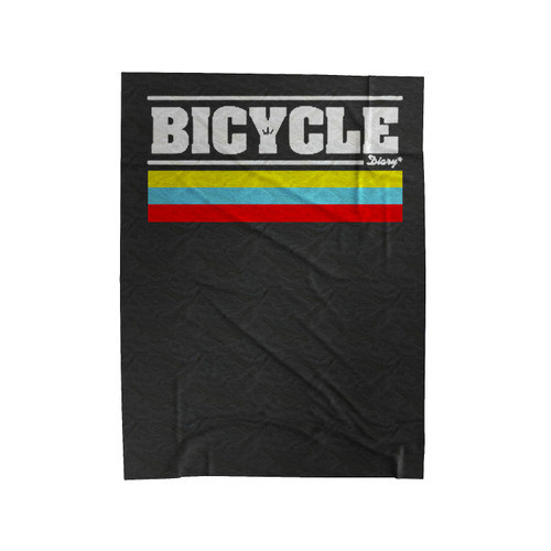 Bicycle Diary Vintage Style Cycling Velveteen Blanket