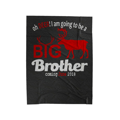 Big Brother Deer Velveteen Blanket