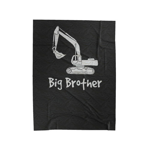 Big Brother Digger Excavator Velveteen Blanket