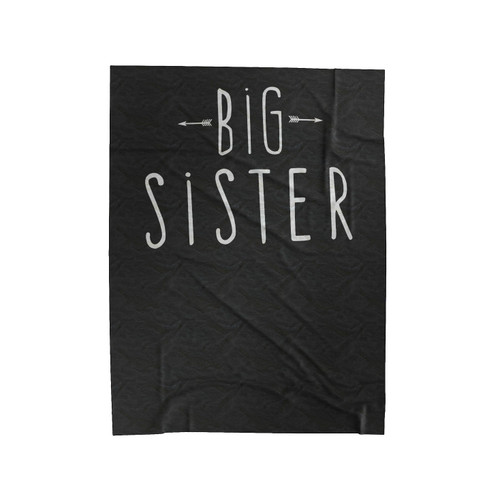 Big Sister Little Sister Pregnancy Announcement Velveteen Blanket