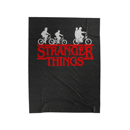 Bikes - Stranger Things Velveteen Blanket