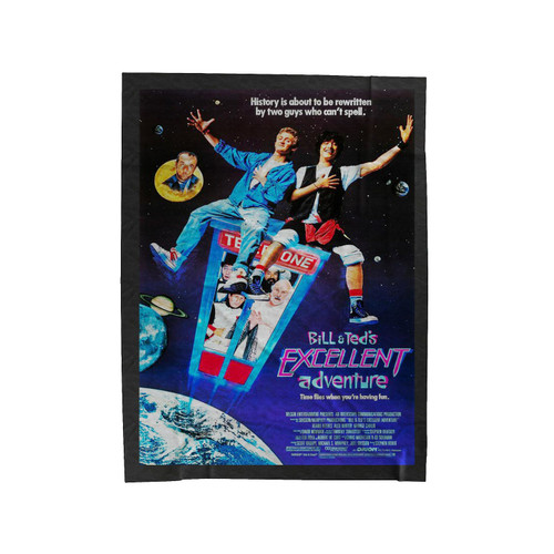 Bill & Ted's Excellent Adventure 1980's Movie Velveteen Blanket