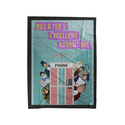 Bill And Ted Excellent Adventures Phone Velveteen Blanket