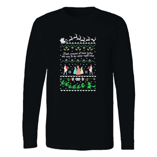 This classic fit broadway musicals ugly christmas long sleeve shirt is casually elegant and very comfortable. With fine quality print to make one stand out, it's a perfect fit for every occasion.