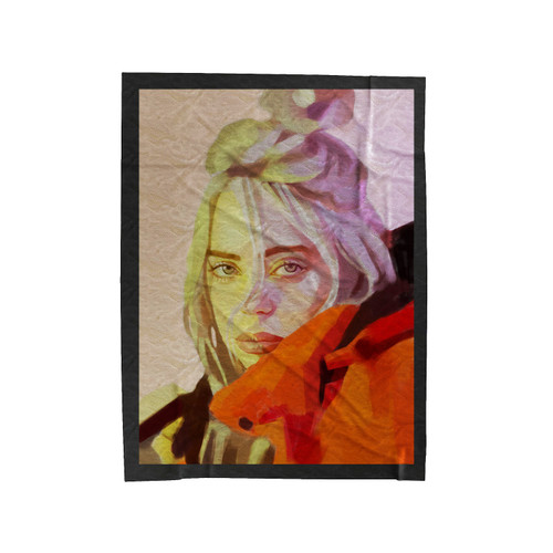 Billie Eilish Beautiful Girl Art Velveteen Blanket