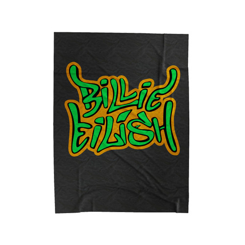 Billie Eilish Name Gravity Velveteen Blanket