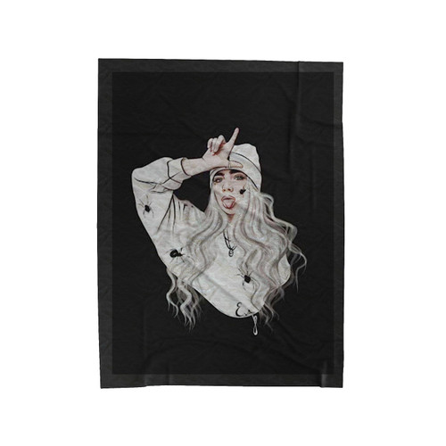 Billie Eilish Neutral Velveteen Blanket