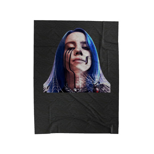 Billie Eilish Singer Art Velveteen Blanket