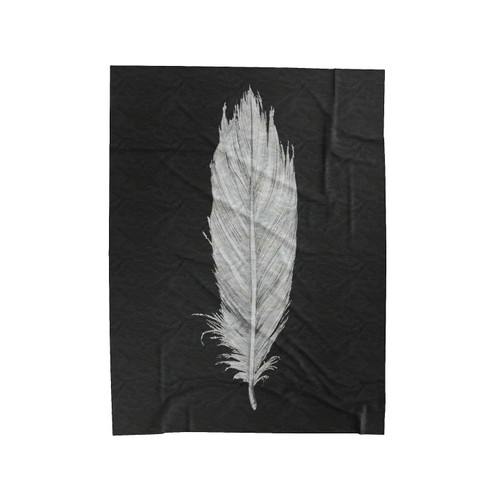 Bird Feather Tattoo Velveteen Blanket