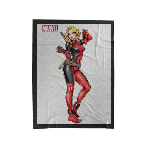 Bishoujo Lady Deadpool Velveteen Blanket