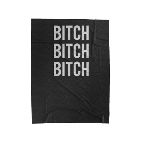 Bitch Bitch Bitch Vintage Alice Cooper Velveteen Blanket
