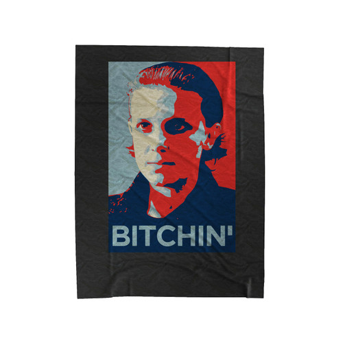 Bitchin Stranger Things 1 Velveteen Blanket