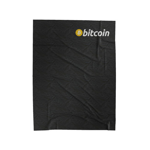 Bitcoin Simple Logo Velveteen Blanket