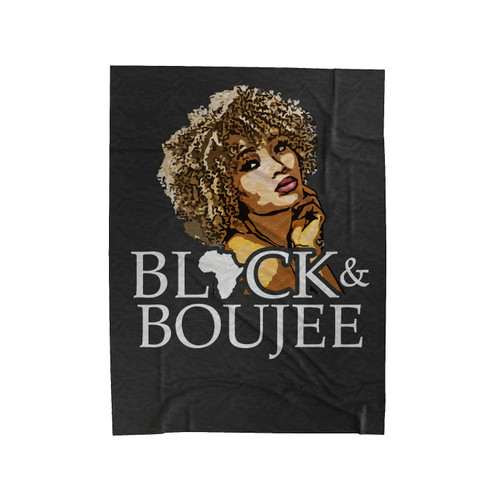 Black And Boujee Velveteen Blanket