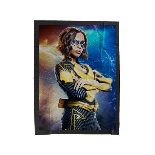 Black Lightning China Anne Mcclain Velveteen Blanket
