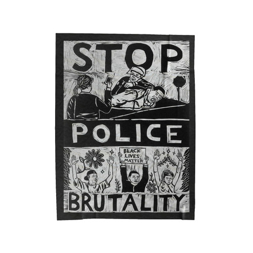 Black Lives Matter Art Velveteen Blanket