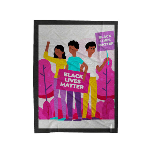Black Lives Matter Concept Velveteen Blanket