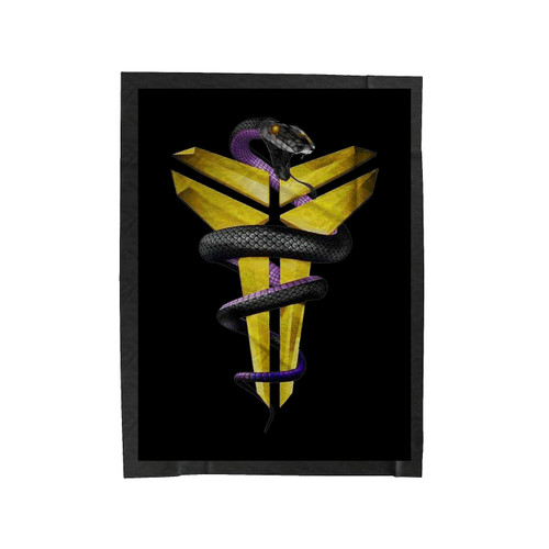 Black Mamba Logo 1 Velveteen Blanket