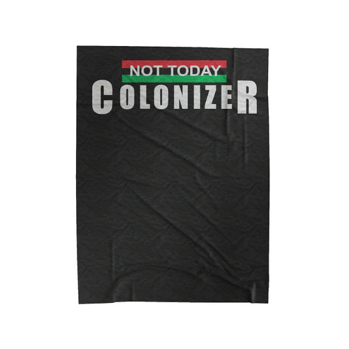 Black Panther Not Today Colonizer Velveteen Blanket