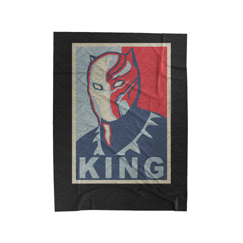 Black Panther Obama Style King 1 Velveteen Blanket