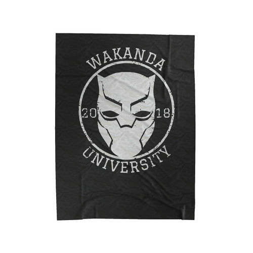 Black Panther Wakanda University Velveteen Blanket
