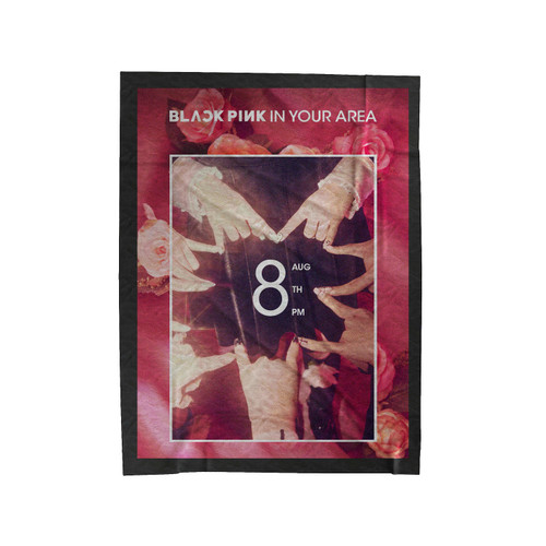 Black Pink In Your Area Velveteen Blanket