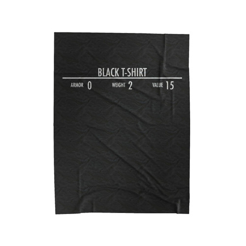 Black Shirt Velveteen Blanket