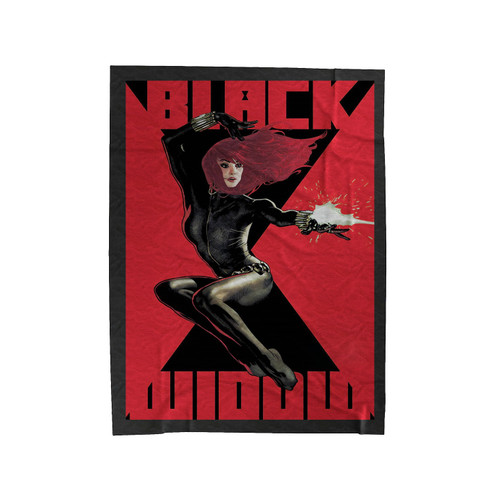 Black Widow Action Movie Velveteen Blanket